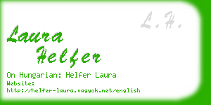 laura helfer business card